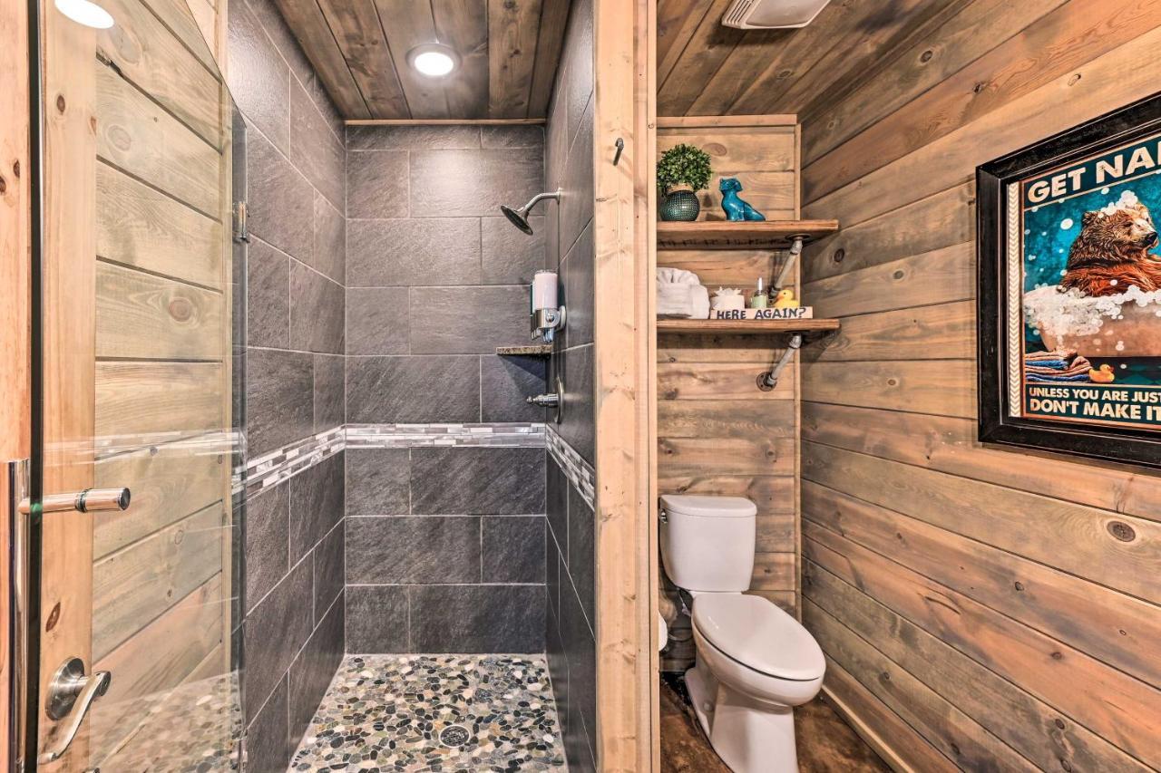 Luxe Broken Bow Cabin With Tesla Charging Station Stephens Gap Exterior photo