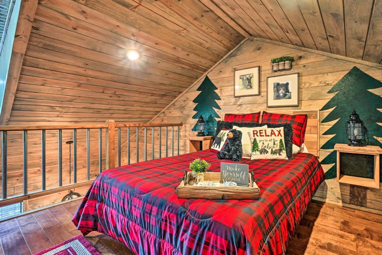 Luxe Broken Bow Cabin With Tesla Charging Station Stephens Gap Exterior photo