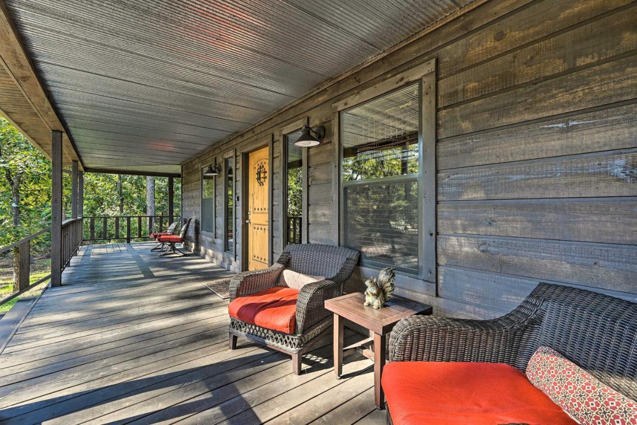 Luxe Broken Bow Cabin With Tesla Charging Station Stephens Gap Exterior photo